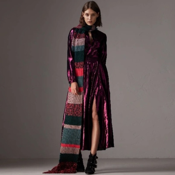 NWT Burberry Striped Knit - Picture 1 of 7